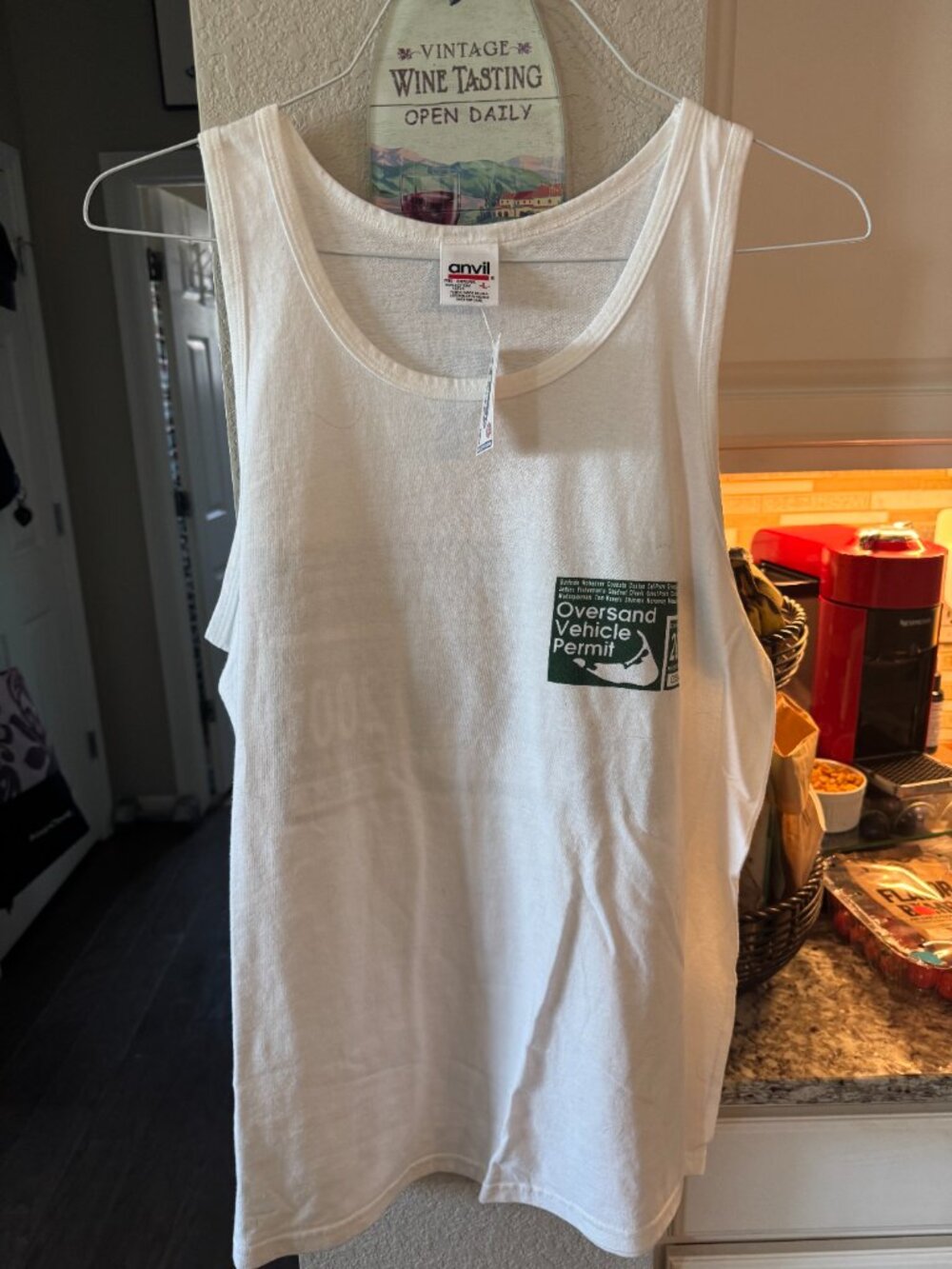 Unisex Nantucket Tank Top - 2001 Vintage - "Overland Vehicle Permit"